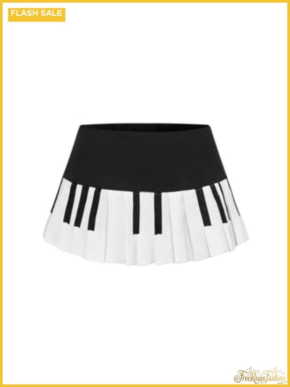 Plus Size Piano Pleated A-Line Mini Skirt Y2K Coquette